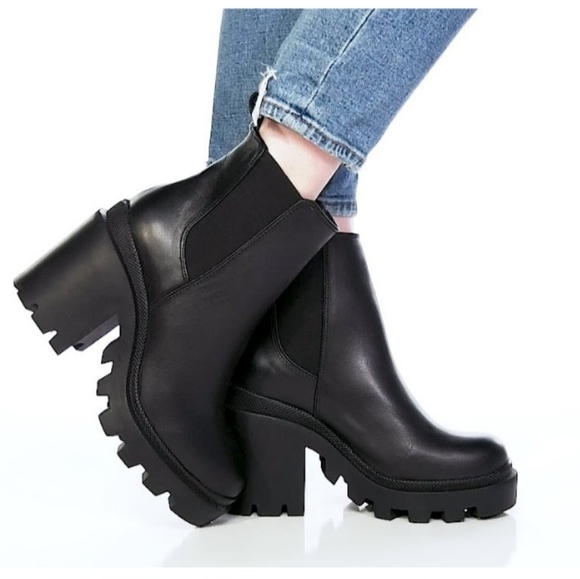 Steve Madden Roxie Black Leather